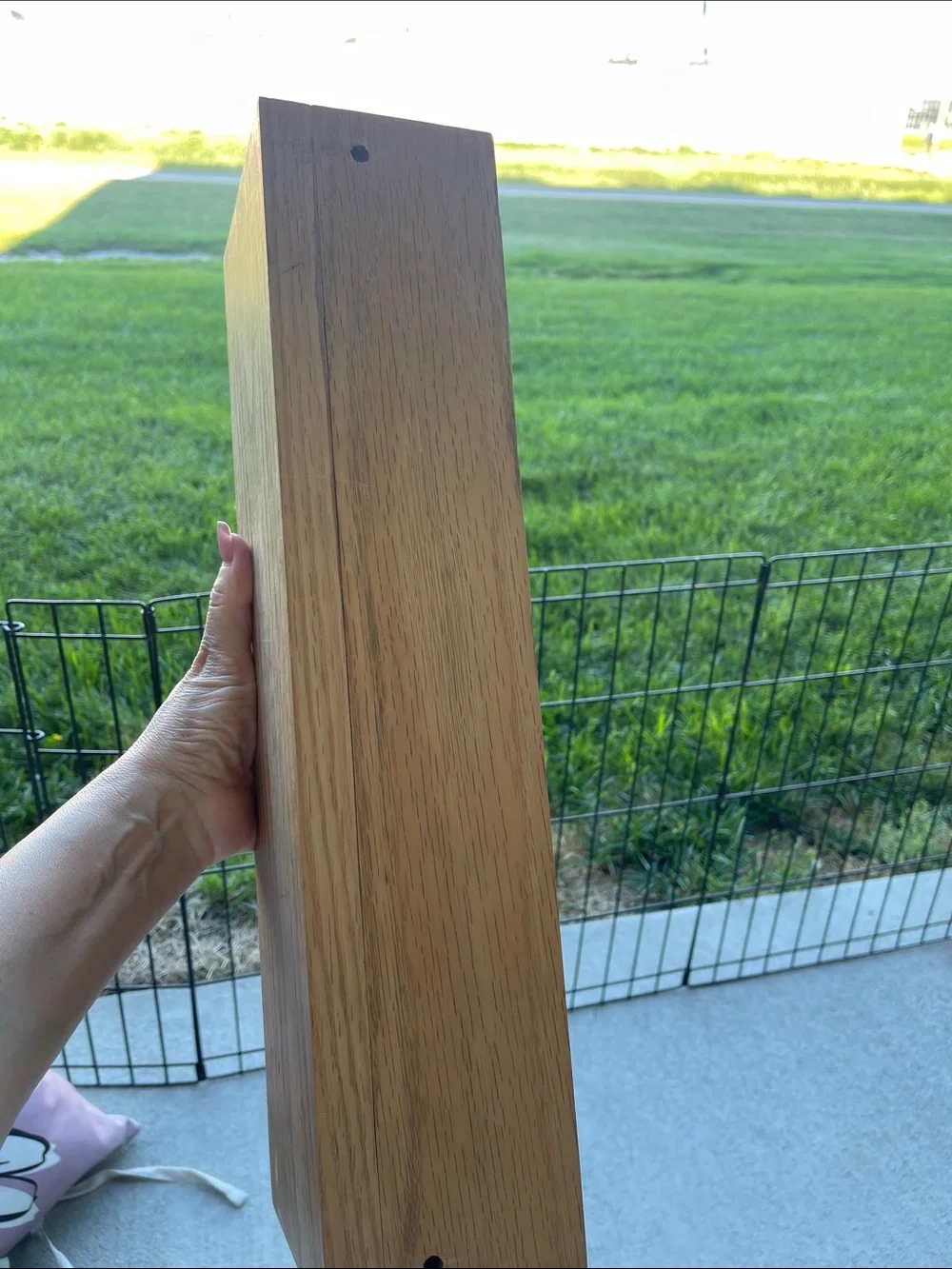 Natural Wood Wall Shelf - Light Brown Home Wall Decor 2- shelf